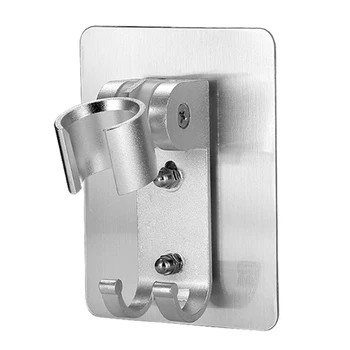 

Wall Gel Mounted Shower Headholder Bracket Holder Adjustable Bathroom Shower Head Fitting Portable Bathroom Accessories