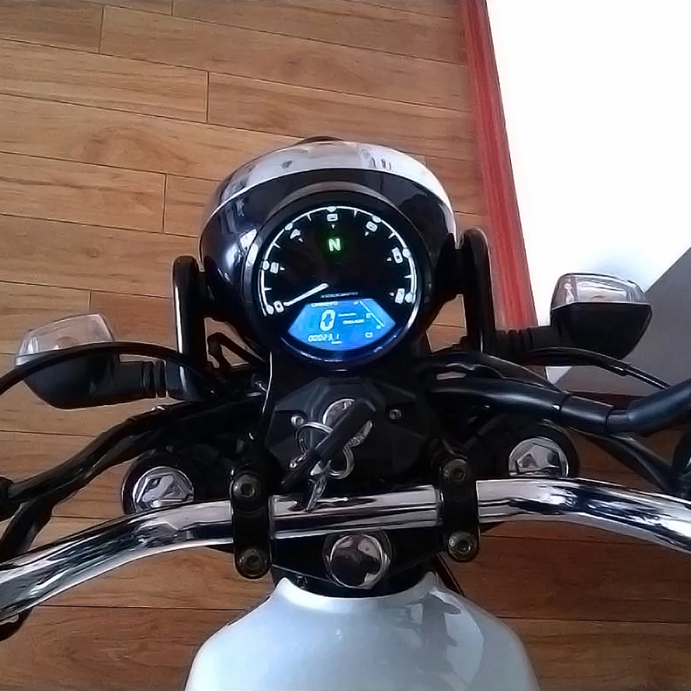 ЖК-цифровой одометр спидометр Шестерня индикатор Мотоцикл Скутер Тахометр