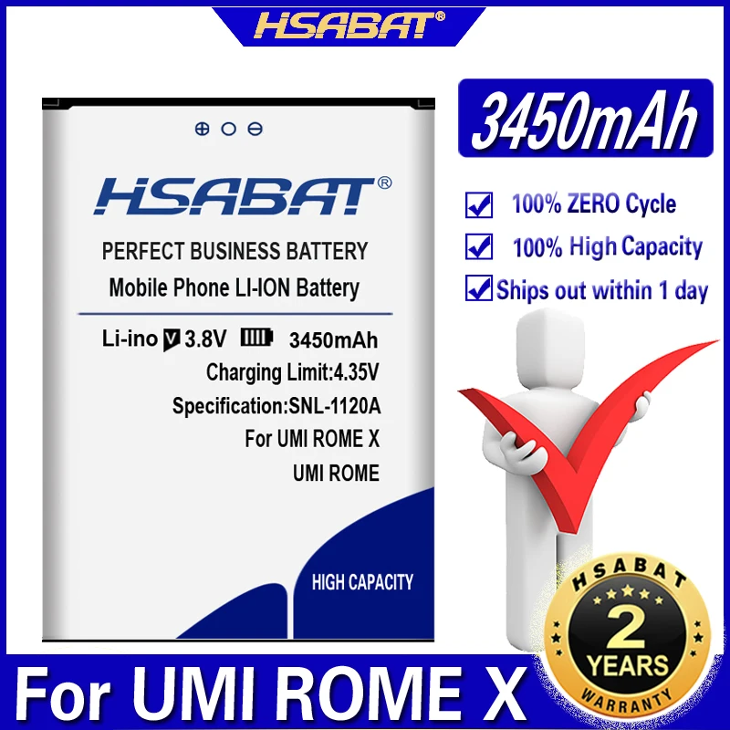 HSABAT 3450mAh UMI ROME Battery Use for X ROMEX Smartphone | Мобильные телефоны и аксессуары