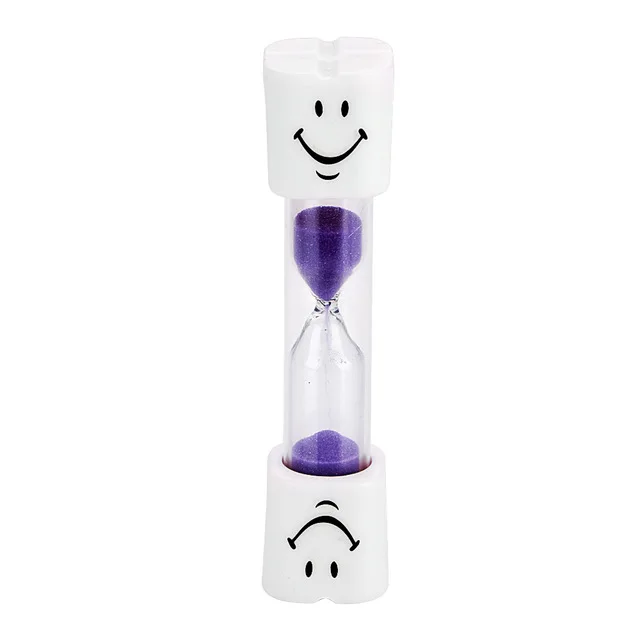 C 1pcs Purple SUEF 1 шт. 3 минуты часы песочные часы таймер для зубной щетки для чистки зубов смайлик песочные таймер домашний декор@ 7 - Цвет: C 1pcs Purple