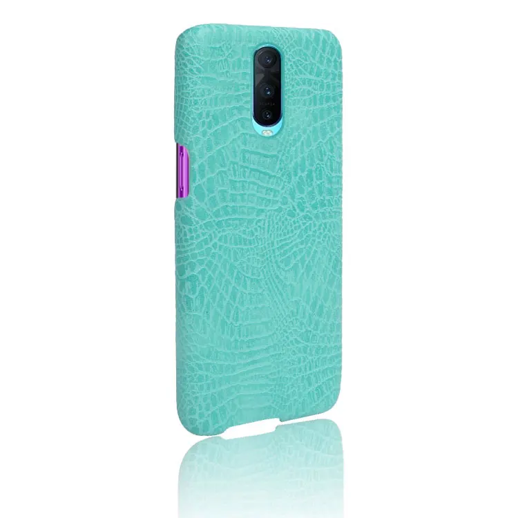 10pcs/lot Alligator Crocodile Skin Leather Back Phone Case For OPPO R15 Dream/Stand A3/IND X/R17 Pro/F9 F9PRO/A11 A7X/Realme 2