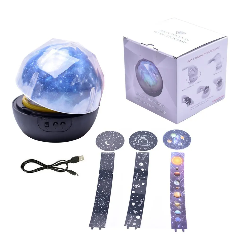 

Led Light Magic Drill Projection Lamp Color Universe Starry Sky Projection Night Light Romantic Creative Lamps