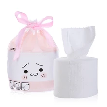 80 Pumping Pearl Face Towel Skin Volume Drew-string Bag Beauty Soft Cotton Disposable Cleaning Towel Thick Pearl Face Towel