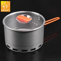 Pot d'échangeur de chaleur de Camping pour 2 à 3 personnes, Bulin S2500, batterie de cuisine Portable, 2L, économie d'énergie, chauffage rapide 3