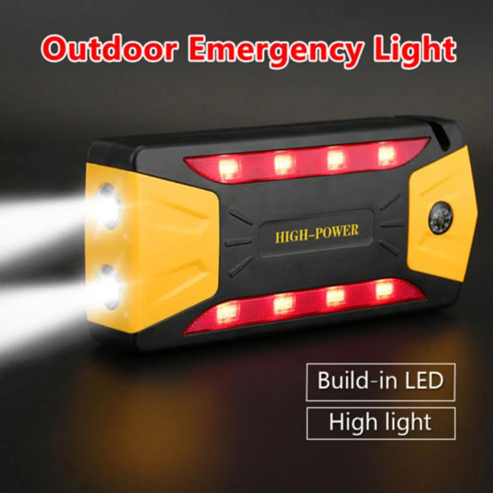 

82500mAh Large Capacity Auto Engine Car Jump Starter Emergency Charger Booster Power Bank Battery Set EU Plug