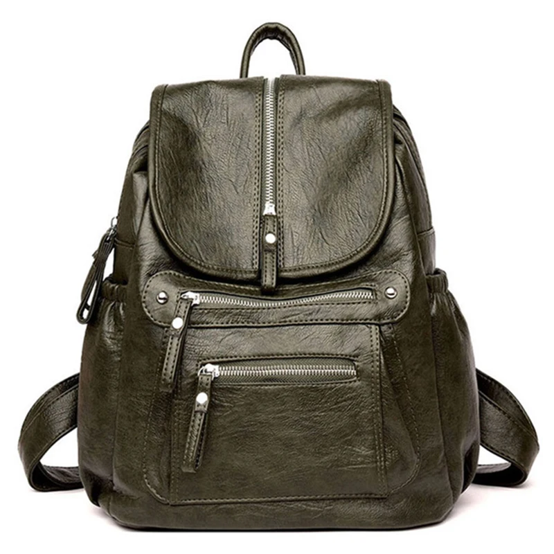 Женский дизайнерский рюкзак, женская сумка для книг, мягкие кожаные школьные сумки для девочек-подростков, рюкзак для путешествий, Mochila Feminina Sac