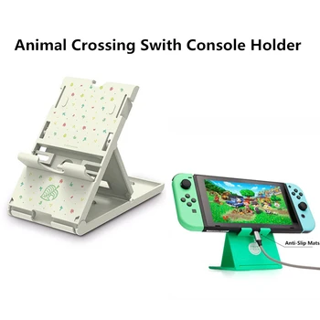 

Animal Crossing Stand Switch Accessories Adjustable Holder Bracket Shell for Nintendo Switch Lite Stand Console Storage Stand