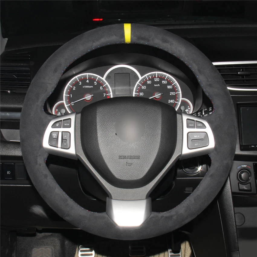 MEWANT-Black-Suede-Car-Steering-Wheel-Cover-for-Suzuki-Swift-Sport-2012-2013-2014-2015-2017-1