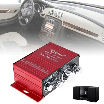 

DC 12V 20W Mini Home Computer Bedside Stereo Amplifier Clear Sound Ultra Low Noise MP3 Speaker with 2 Channel Way