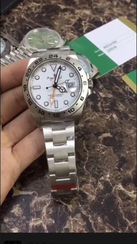 

Classic Men Watch Automatic Mechanical EXP Black Stainless Steel Watches Sports Superlative Chronometer Sapphire Glass AAA+