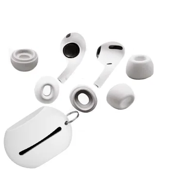 

Silicone Ear Tips Kits for Apple Airpods Pro Wireless Earbuds Earphones Storage Case Eartips Ear Gels Cover Replace Accessories