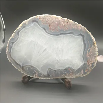 

Natural Agate Slice Geode Polished Irregular Crystal Slice Stone Mineral Decoration Grade Home decoration Unique Practical