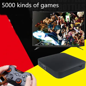 

5000 kinds of games Game console With Two Wireless Controller Without Web Support TV