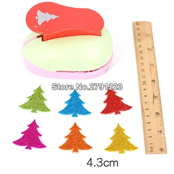 

Free Ship many size Christmas Tree Shape craft punch Scrapbooking School DIY Gift Cedar Paper Cutter EVA foam Trees Hole Punches