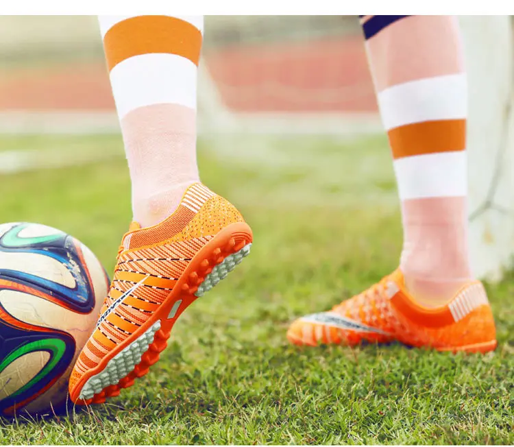 Футбольные бутсы сломанные ногти для мальчиков и девочек, противоскользящие носимые спортивные уличные кроссовки для начальной школы и студентов