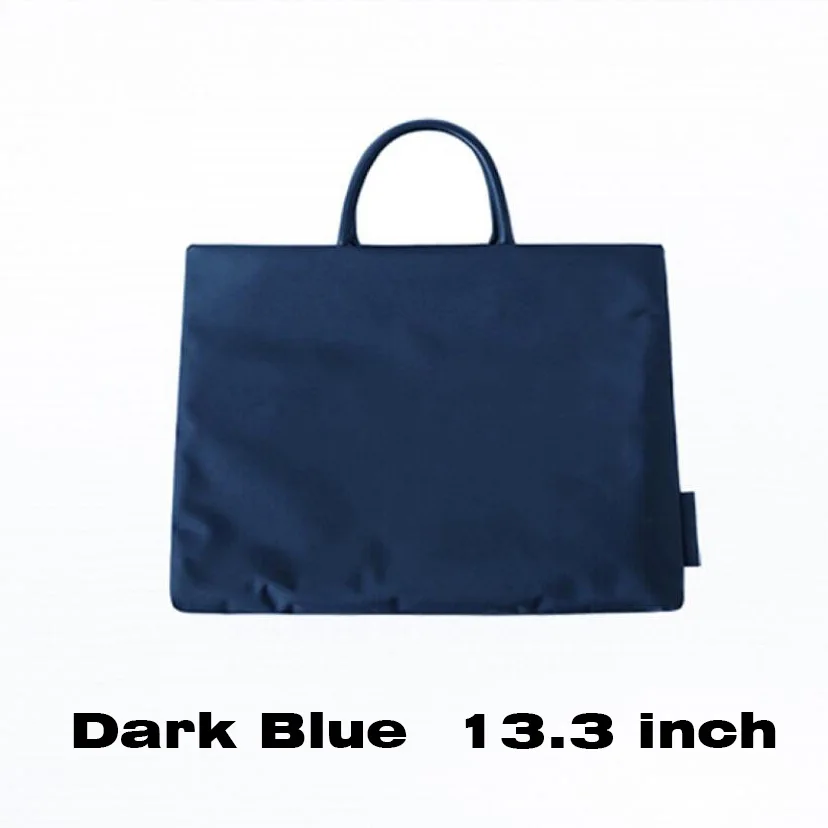 Dark Blue-13.3 inch Водонепроницаемая нейлоновая сумка для ноутбука Ноутбук для ноутбука 13," 14" 1" 15,6" дюймов Чехол для женщин и мужчин сотовый телефон business Мужская Бизнес Сумка - Цвет: Dark Blue-13.3 inch