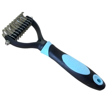 

Hair Removal Comb For Dogs Cat Detangler Fur Trimming Dematting Deshedding Brush Grooming Tool For Matted Long Hair