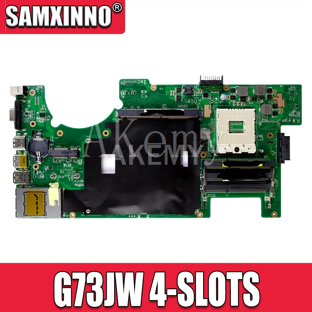 Материнская плата для ноутбука ASUS G73JW G73J G73 4 слота REV: 2 0 HM55 2D протестированная на