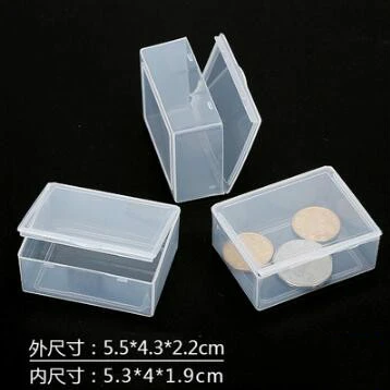 10pcs Mini Small Case PP Transparent Plastic Storage Box Pack Parts  Accessories