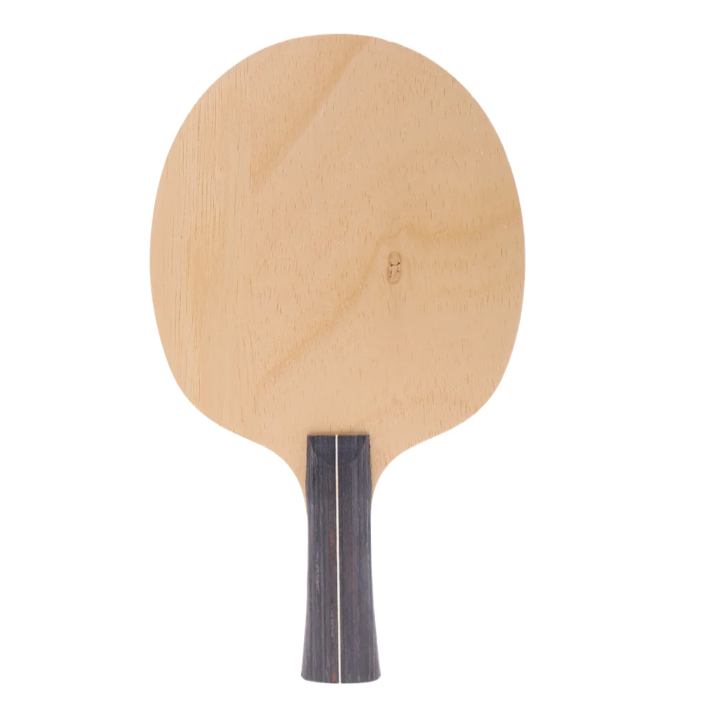

Wood Table Tennis Racket Ping Pong Bat Paddle - Shakehand/Long Handle Grip