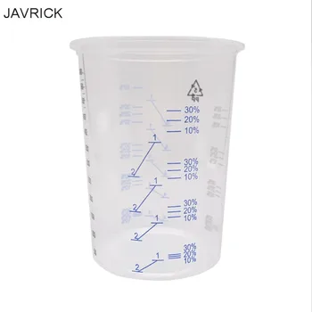 

50Pcs Disposable Clear Graduated Plastic Mixing Cups for Paint UV Resin Epoxy