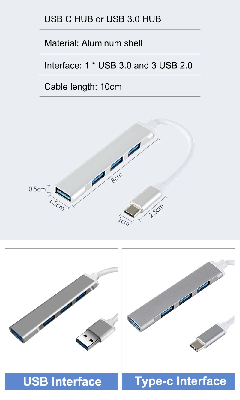 portas, múltiplas divisor, para lenovo, xiaomi, macbook