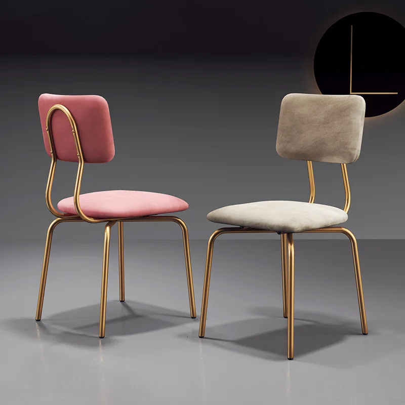 

Northern Europe Modern Concise Ins Makeup Chair Dressing Stool Desk Chair Solo Wrought Iron Hotel Restaurant Chair You