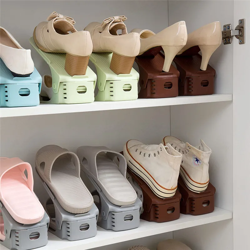 Регулируемый и прочный органайзер для обуви, слот для поддержки обуви, компактный шкаф, стойка для обуви, Обувная коробка, органайзер для обуви, подставка