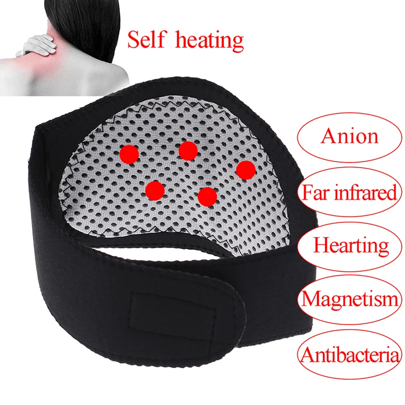 Self Heating Neck Massager Tourmaline Magnetic Therapy Vertebra Protection Spontaneous Belt Body | Красота и здоровье