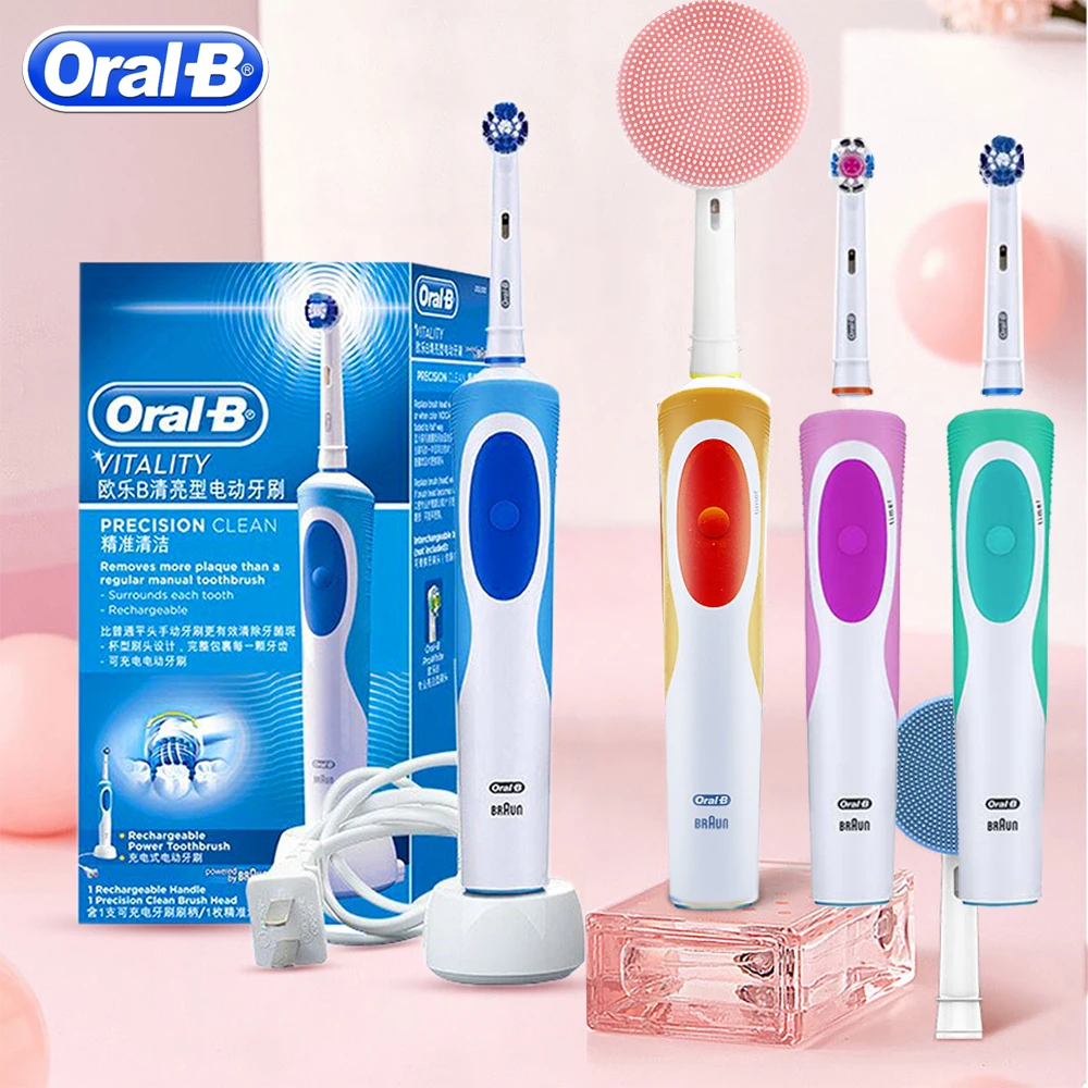 Oral B Electric Toothbrush Rechargeable Vitality Adult Toothbrush or Replacement Teeth Brush Heads Imported from German Oral B Electric Toothbrush Rechargeable Vitality Adult Toothbrush or Replacement Teeth Brush Heads Imported from German