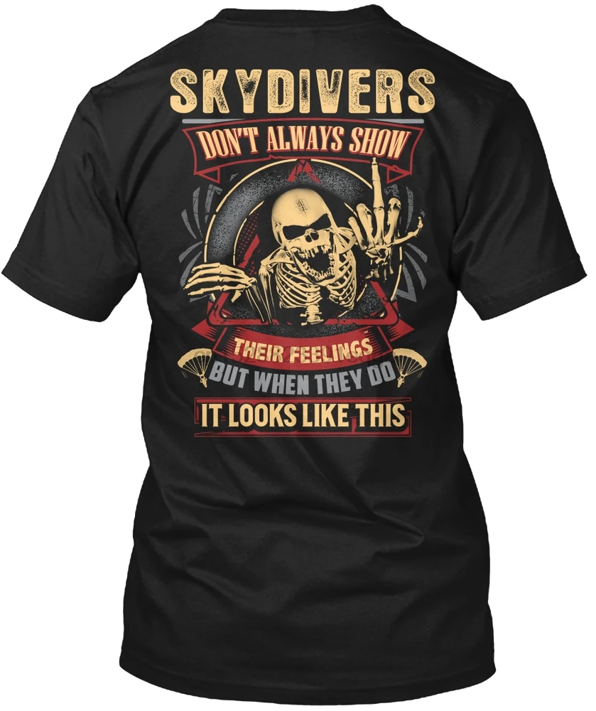 Мужская футболка саркастическая рубашка Skydiver Женская футболка|Футболки| |