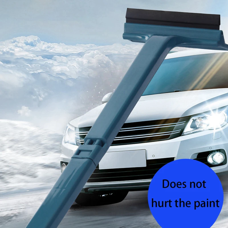 Multifunctional Adjustable Car Ice Scraper 2 In 1 Retractable Telescopic Ice Remover Winter Auto Windshield Snow Shovel