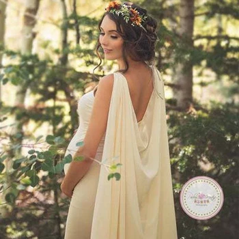 

Maternity Dresses Elegant Women Pregnants Photography Props Off Shoulder Sleeveless Maternity Solid Dress Robe Fluttering Cloak