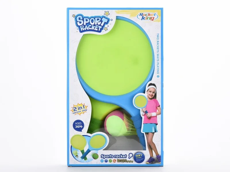 

Children Outdoor Sports Tennis Racket Baby Nursery Ball Plastic Badminton Racket Toy Hot Selling