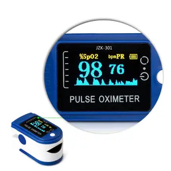 

Digital Fingertip Pulse Oximeter LED Display Blood Oxygen Sensor Saturation SpO2 Monitor Measurement Meter Portable
