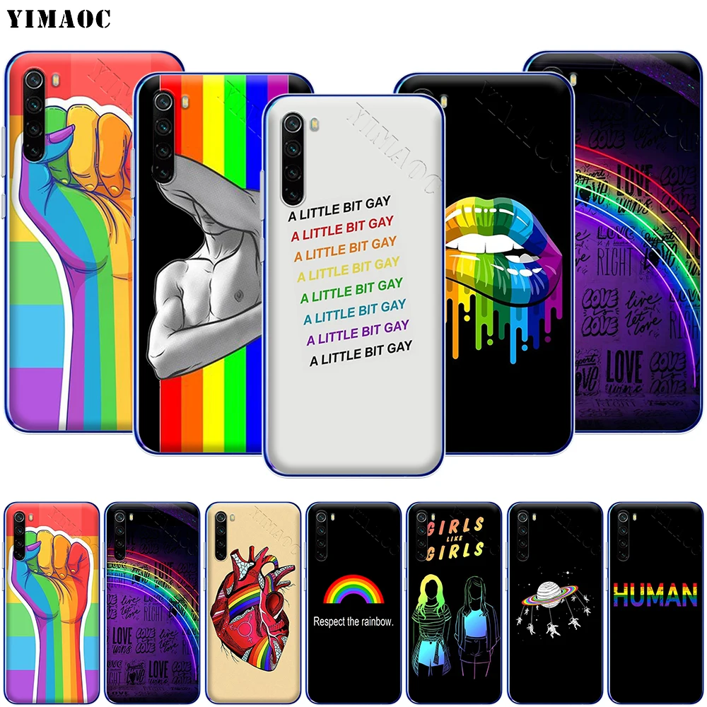 Чехол YIMAOC ЛГБТ для Xiaomi MI 9T 9 8 6 SE F1 CC9 CC9E A3 A2 A1 GO S2 K20 Pro Lite|Бамперы| |