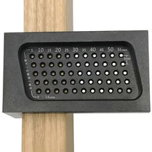 T тип пробивая Щелчковая дырочка Калибр отверстие позиционирования скрещенный Калибр деревообрабатывающая линейка из алюминиевого сплава