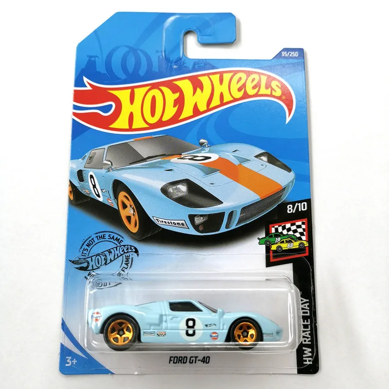 2020 35 Hot Wheels 1:64 автомобиль FORD GT 40 Коллекционная версия металлические Литые модели