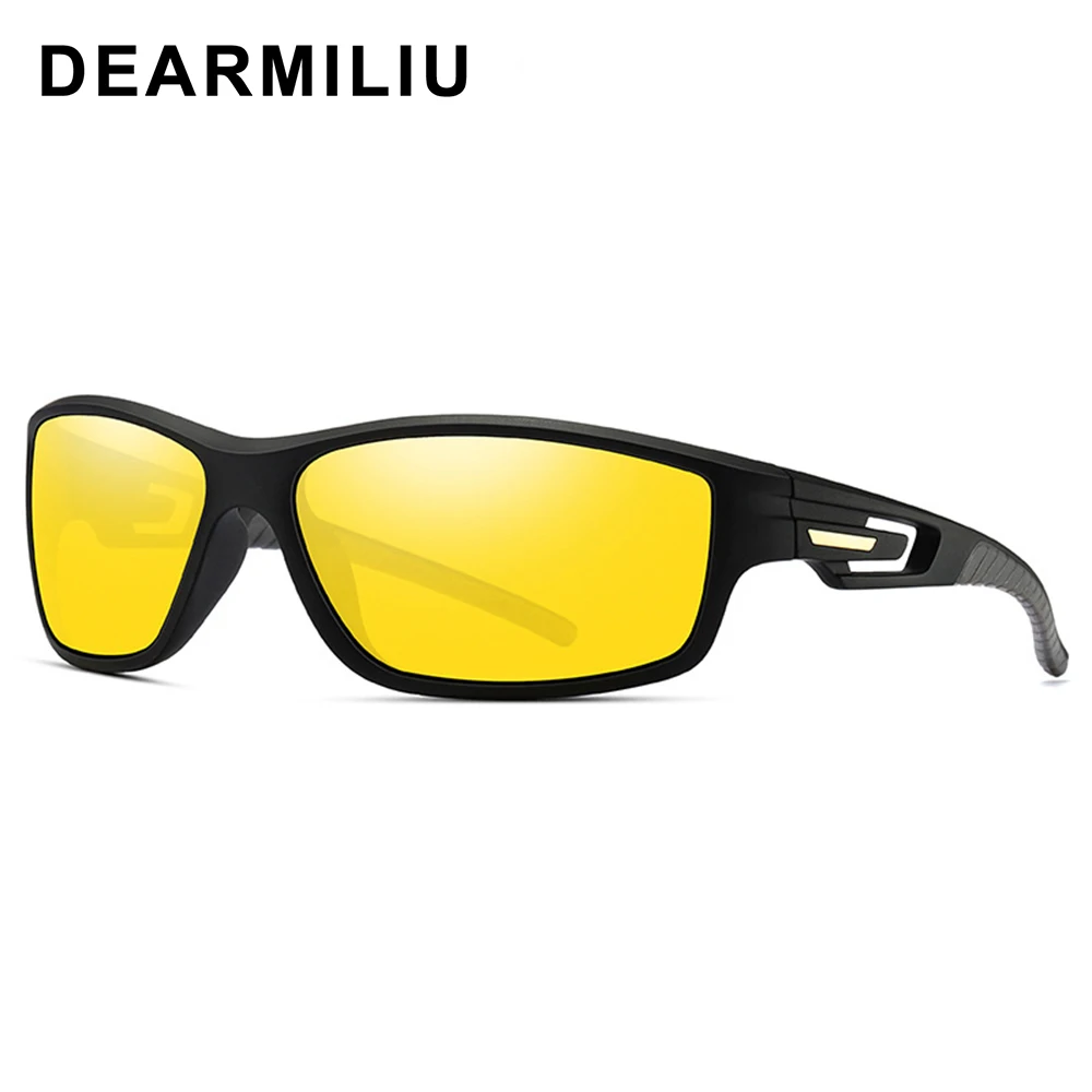 DEARMILIU TR90 оправа мужские солнцезащитные очки поляризованное покрытие зеркало квадратное Ночное Видение солнцезащитные очки, аксессуары для очков для женщин