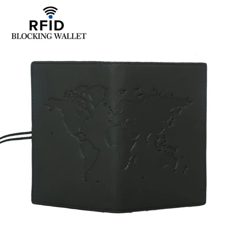 RFID Блокировка держатель паспорта ID Чехол кошелек для кредитных карт для мужчин и женщин