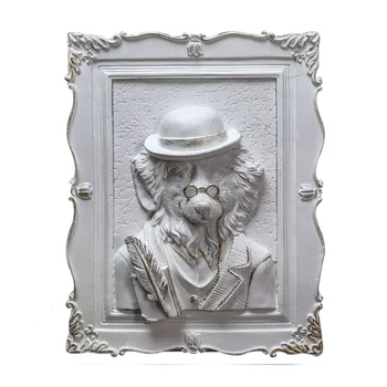 

American Resin Animal Head Wall Painting Decoration Ornaments Background Photo Wall Art Home Decoration Accessories Figurine