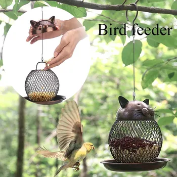 

Fashion Bird Feeder Hanging For Garden Yard Decoration Hexagon Shaped With Roof Wall Mount Outdoor Bird Nest 2020 Hot Sale @40
