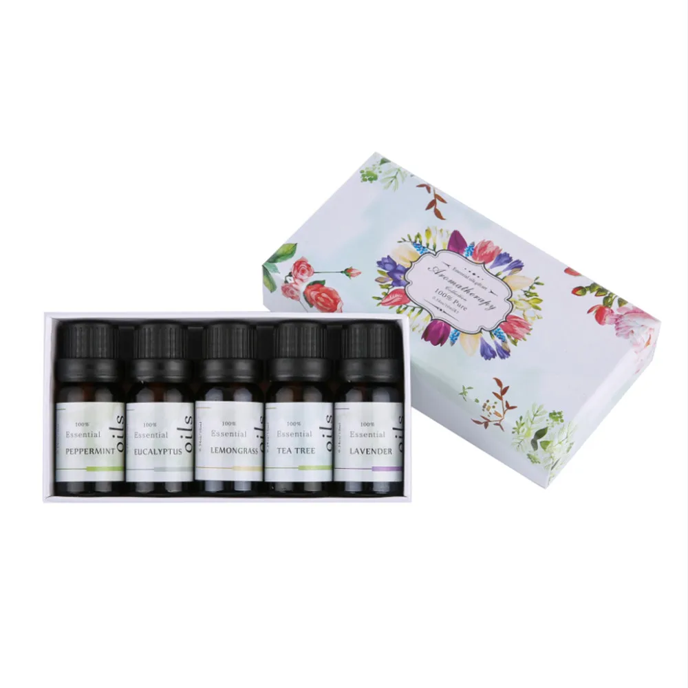 

Essential Oils Gift Set, for Diffuser/Humidifier/Home/Office/Car, 100% Pure & Therapeutic Grade Aromatherapy Oil 5Pcs/set