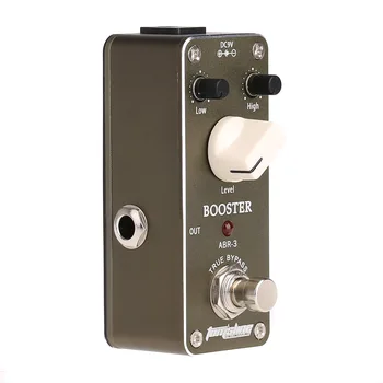 

Hot New ABR-3 Mini Booster Electric Guitar Effect Pedal with Fastener Tape Aluminum Alloy Housing True Bypass