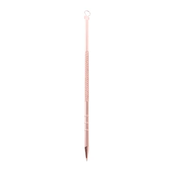 

Stainless Steel Double-ended Acne Comedo Pin Press Ring Extractor Tool