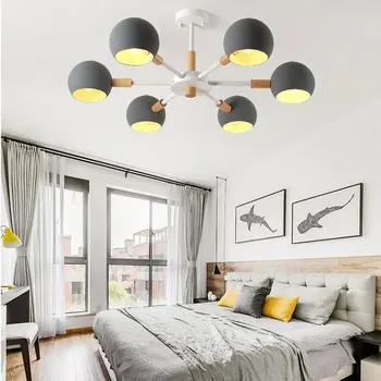 

A Modern Concise Maka Dragon Chandelier Restaurant Bedroom Attract Top Light Originality Solid Wood Study Lamps And Lanterns