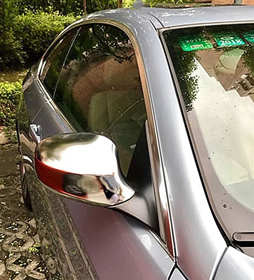 Матовая Серебряная Замена ABS хром боковое крыло заднего вида зеркало заднего вида Чехол для BMW 3 серии E90 E91 E92 E93 2005-2007