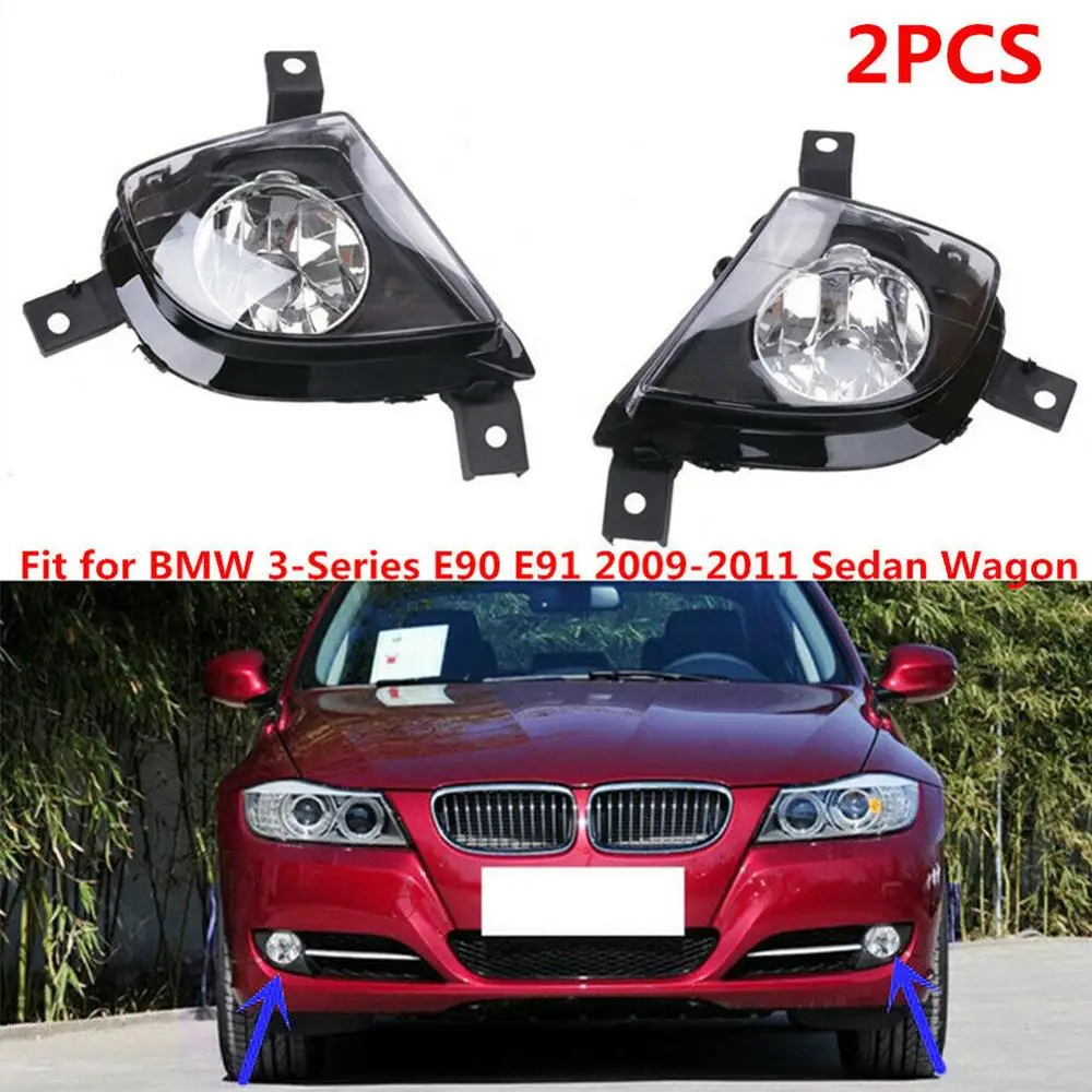 

Car Front Bumper Replace Clear Fog Lights Lamps