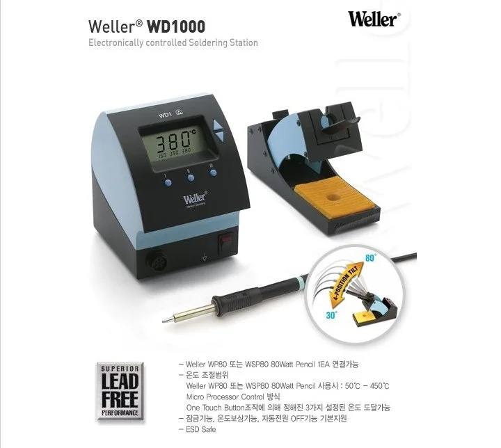 

New Weller Soldering Station Rework WD1000 Digital Display Lead Free Soldering Station for Mobile Repairs Electric Work Station