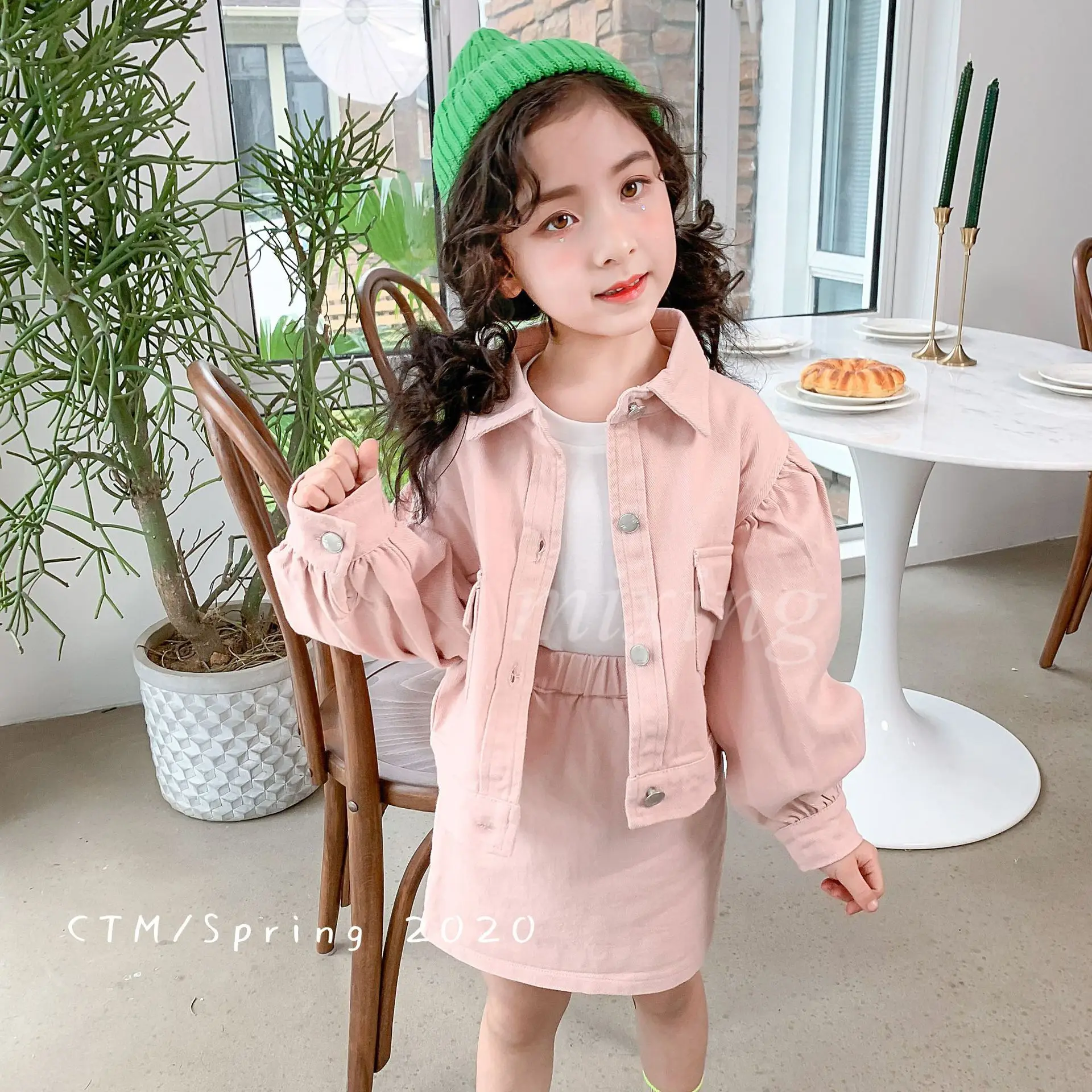 Комплект одежды для детей 2020 г. Весенний Новый Детский Костюм Детское пальто с